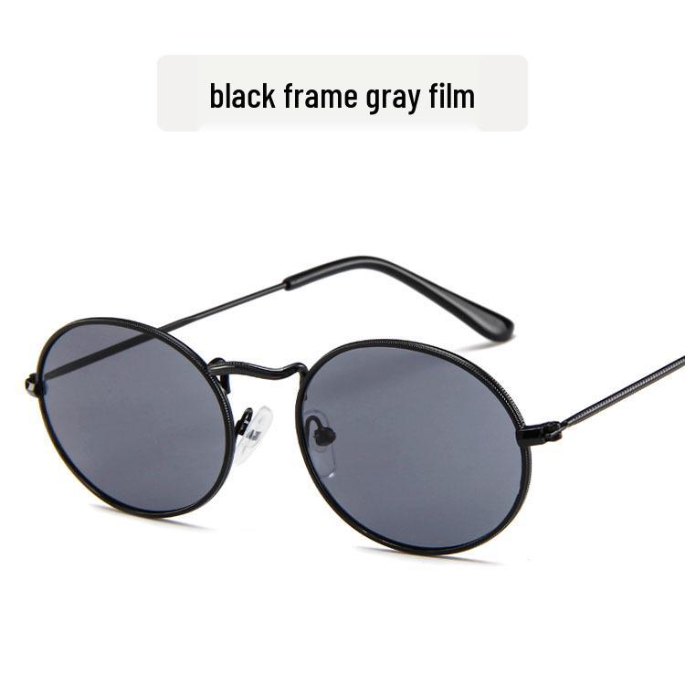 Retro European & American Oval Metal Sunglasses for Men & Women - Trendy Unisex Fashion Eyewear