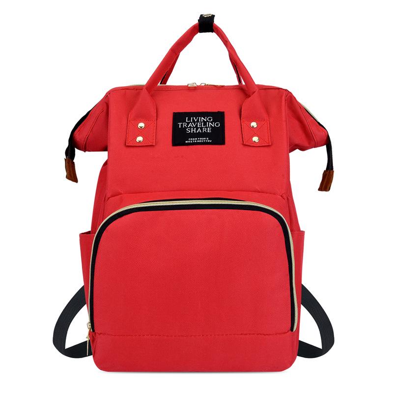 Large Capacity Splash-proof Mummy Bag: Fashionable Multi-Purpose Travel and Baby Bag