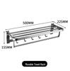 304 Stainless Steel Movable Towel Rack for Bathroom Storage