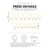 30Pcs Cat-Eye Fake Nails Starry Glitter Irregular Almond Shape Fake Nails for Women