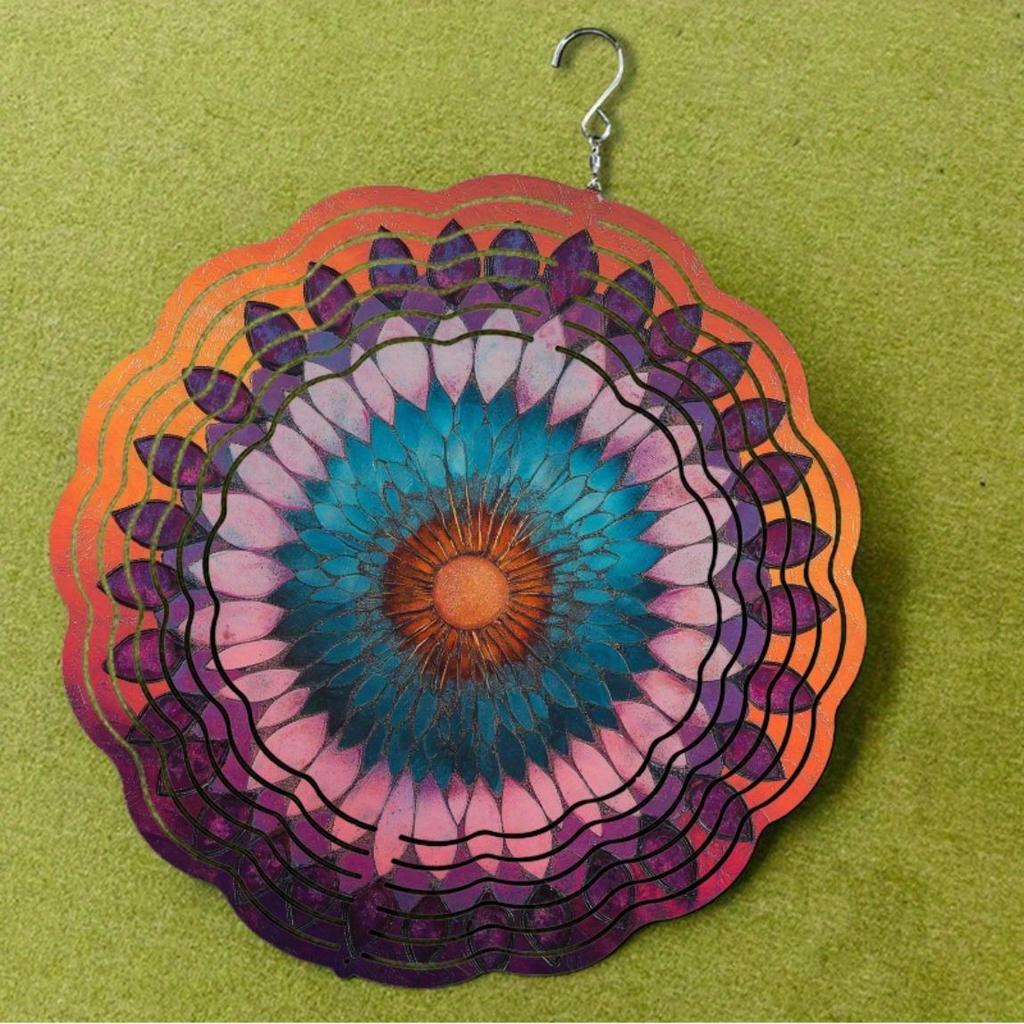 10 Inch Hanging Wind Chime for Garden Balcony Outdoor Decor 360 Degree Rotating Hook No Battery Needed Unique Gift for Friends Family