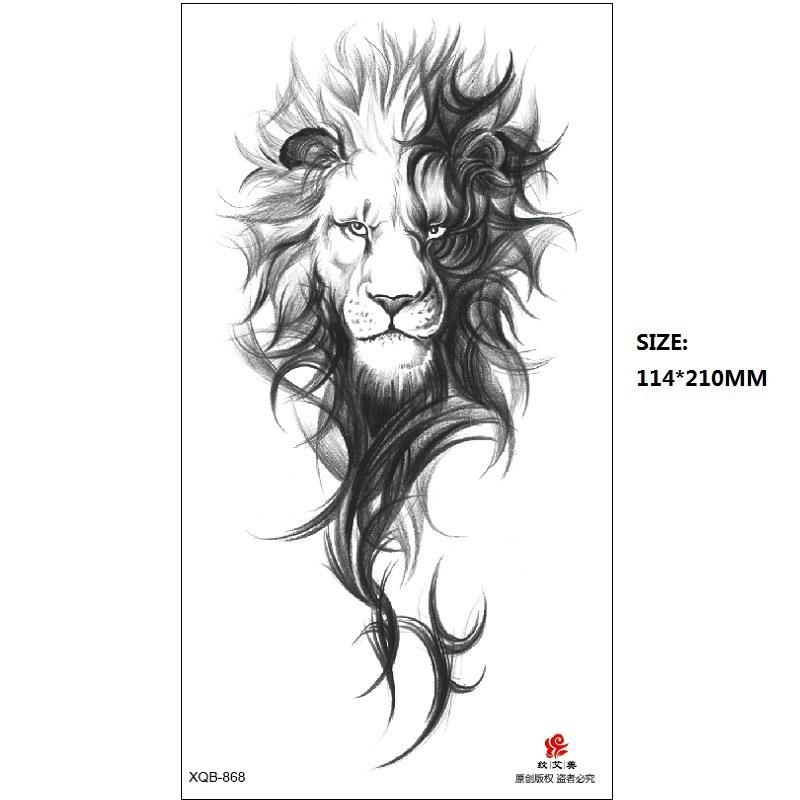 Men'S Auspicious Animal Hand-Painted Color Temporary Waterproof Tattoo Sticker Simulation Tattoo Sticker