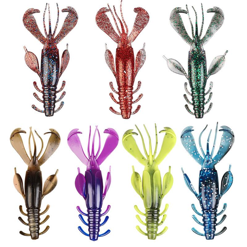 Lure Soft Bait Self-Propelled Shrimp Imitation10cm10gMulti-Legged Fake Bait Fishing Gear for Freshwater and Saltwater Fishing, S