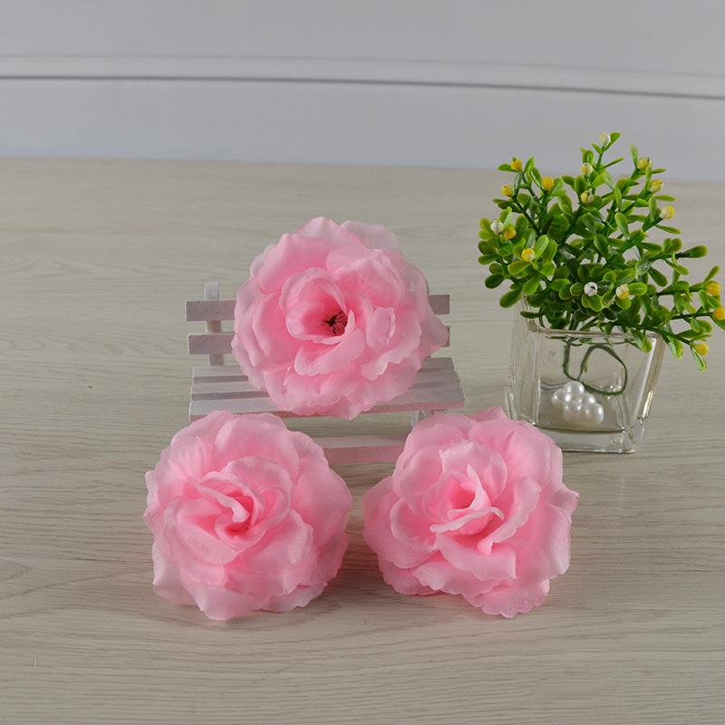 10PCS 8CM Artificial Rose Flower Heads Handmade DIY Wedding Party Home Room Decoration Valentine's Day Festive Party Supplies