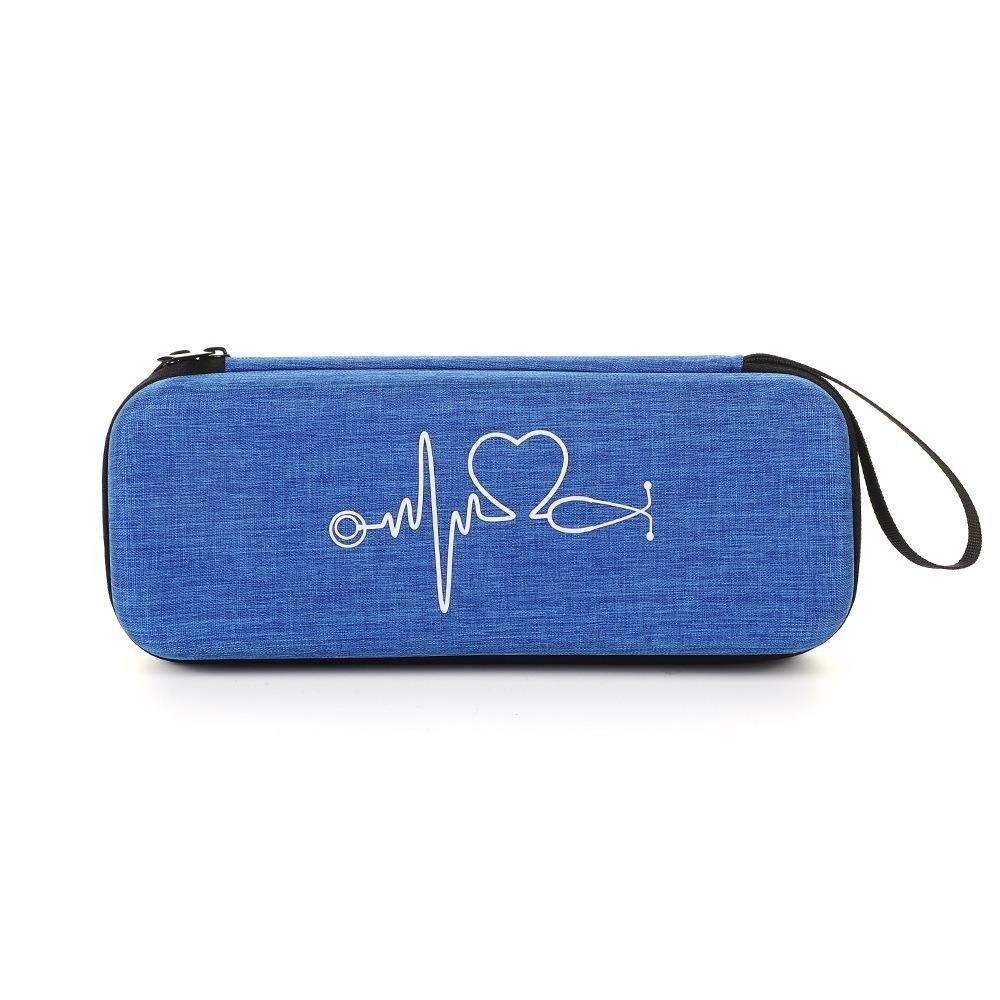 EVA Stethoscope Storage Bag Hard Shell Stethoscope Carrying Case Portable Nurse Case  For Home темно-синий