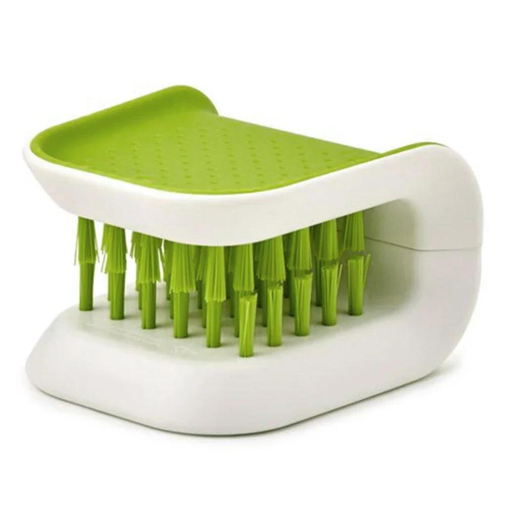 Car Seat Belt Cleaning Brush Double Sided U Type Automotive Safe Belt Washing Tool Folding Tray Sponge Blade Brush