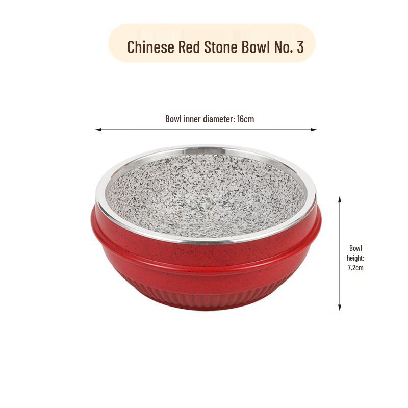 

Korean Bibimbap Stone Bowl 16cm Without Wooden Tray