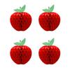 4/6PCS Dia.10cm/17.5cm Apple Garland Art Paper Red Apple Festoon  Wedding Festival
