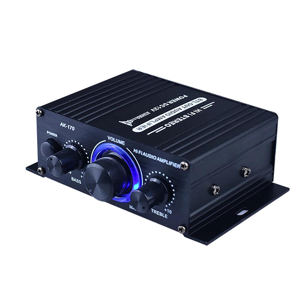 AK-370 Bluetooth Amplifier Power Amplifier 20W+20W 12V HIFI Stereo 2.0 Channel Digital Amplifier Stereo Home Theater AK-170