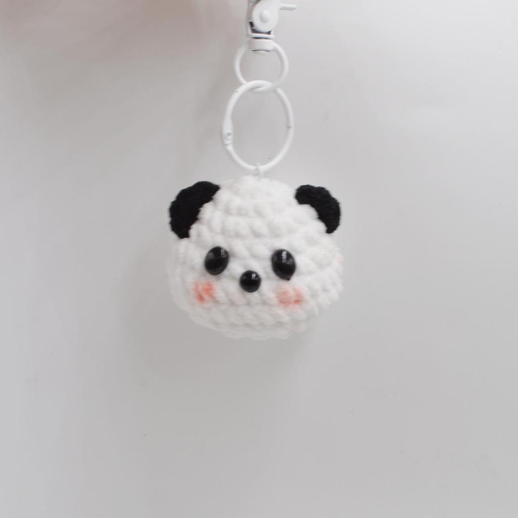 Panda Kopf Schlüsselanhänger Anhänger - Handgemachtes Geschenk für Mama oder Freund