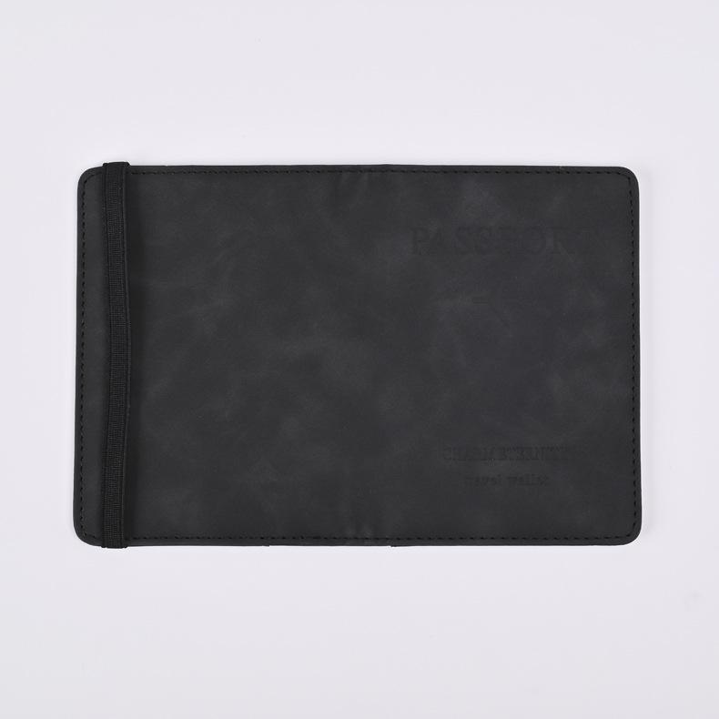 Retro Leather Passport Holder & Travel Organizer: Stylish Document, Boarding Pass, and Card Storage Case