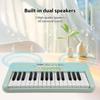 32 Key Electronic Keyboard Piano 16 Tones 10 Rhythms 10 Demos Dual Speaker Musical Instrument with