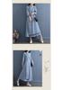 2024 Women's Double Layer Chinese Frog Button Cotton Linen Dress for Spring/Autumn - Retro Zen Tea Ceremony Style