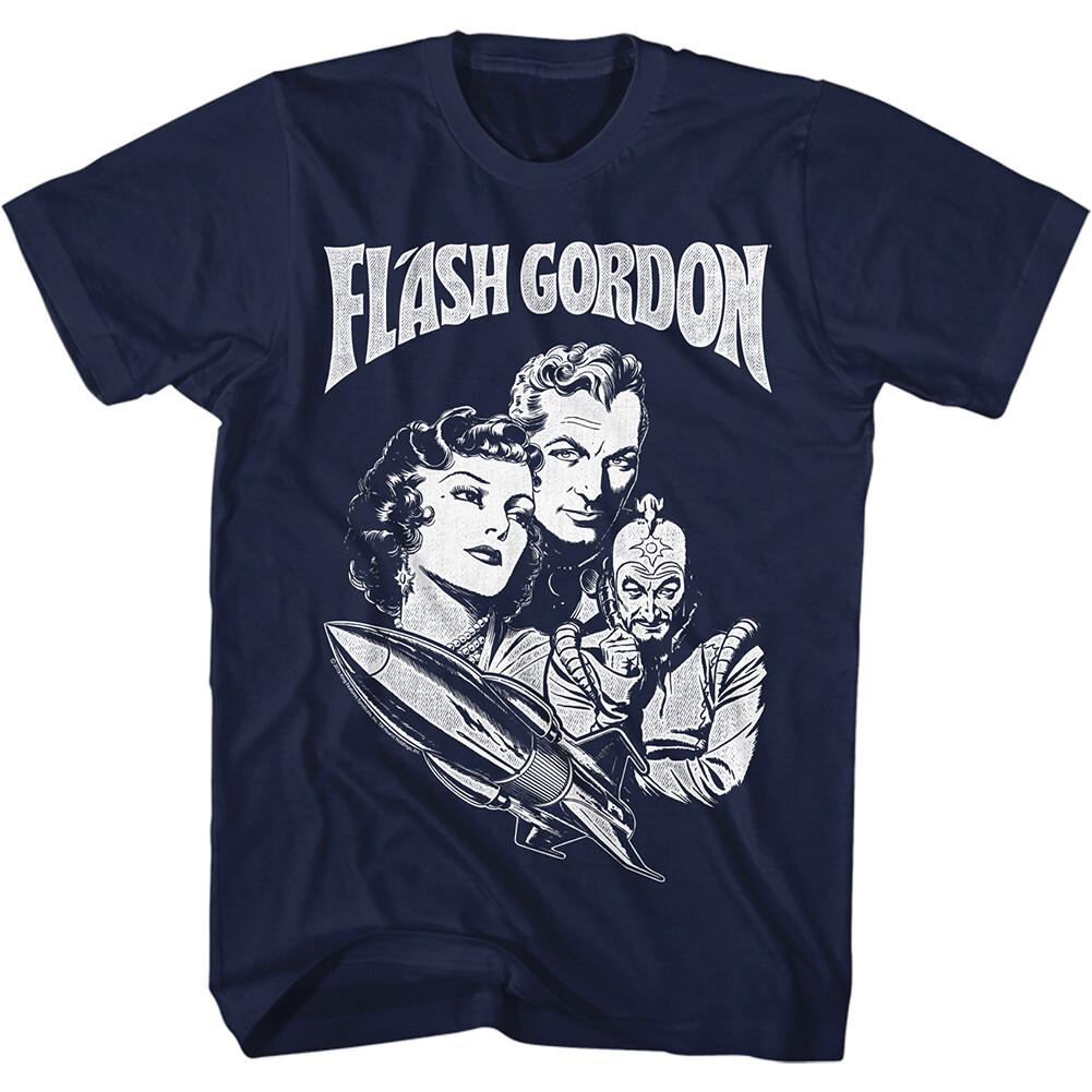 Flash Gordon Classic 80 Movie Ship Ming Flash Princess Aura Men T Shirt S