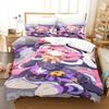 3D Print Anime Pink Girls Neneka Printed Bed Set Duvet Cover Pillowcase Bedding Set Linen Sheet Quilt Cover Full Queen King Size