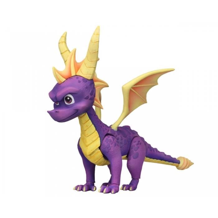 Figurine Spyro 20 Cm - NECA - Modèle Spyro - Violet - Intérieur - Adulte