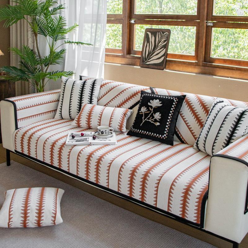 Chenier Sofa Cushion  New Four-Season Universal High-End Light Luxury High-End Sense Thickened Non-Slip Medieval Seat Cushion