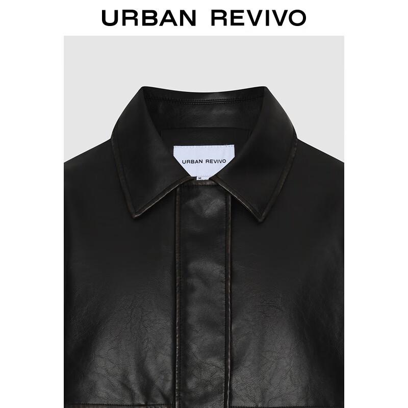 UR Damen PU Workwear Reversjacke