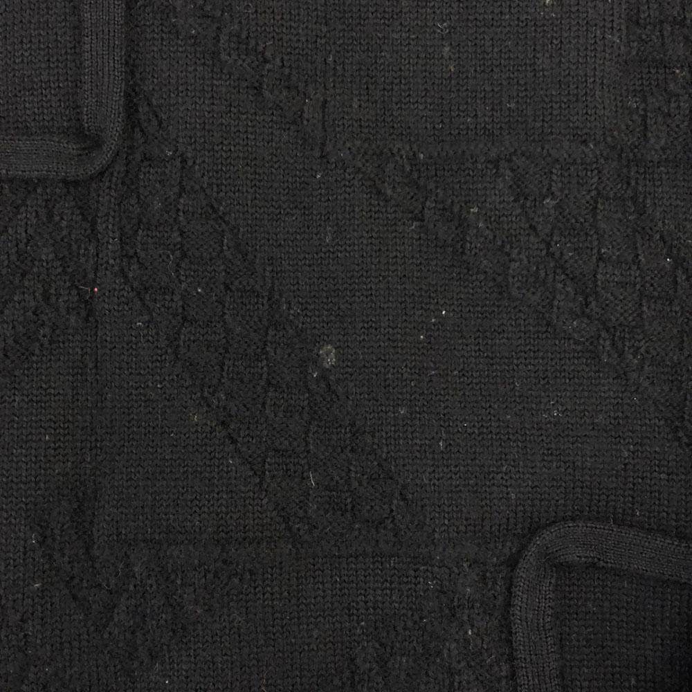 KENZO GOLF Made in Japan Golf Langarmpullover Schwarze Serie Strick Herren Gebraucht