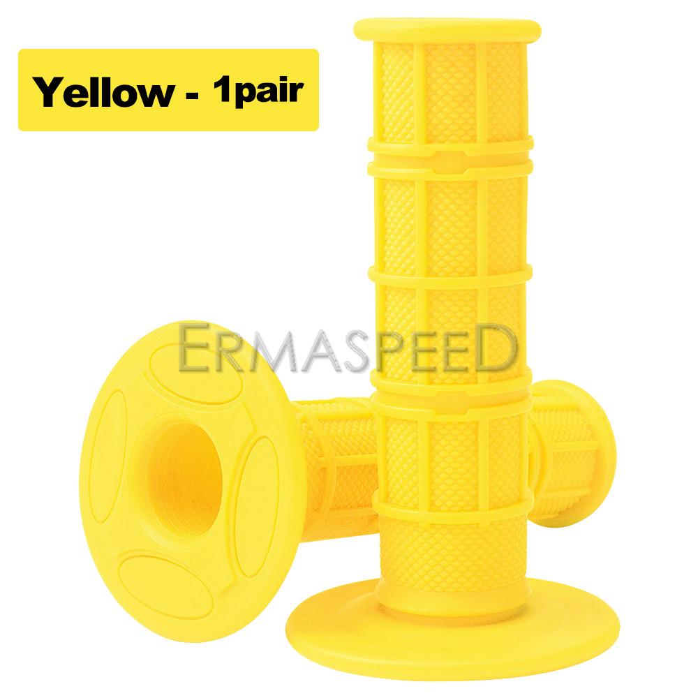 

7/8 ; 22 мм 25 мм мотоциклетные ручки, нескользящие резиновые ручки, ручки дроссельной заслонки, универсальные спортивные велосипедные велосипеды для мотокросса жёлтый