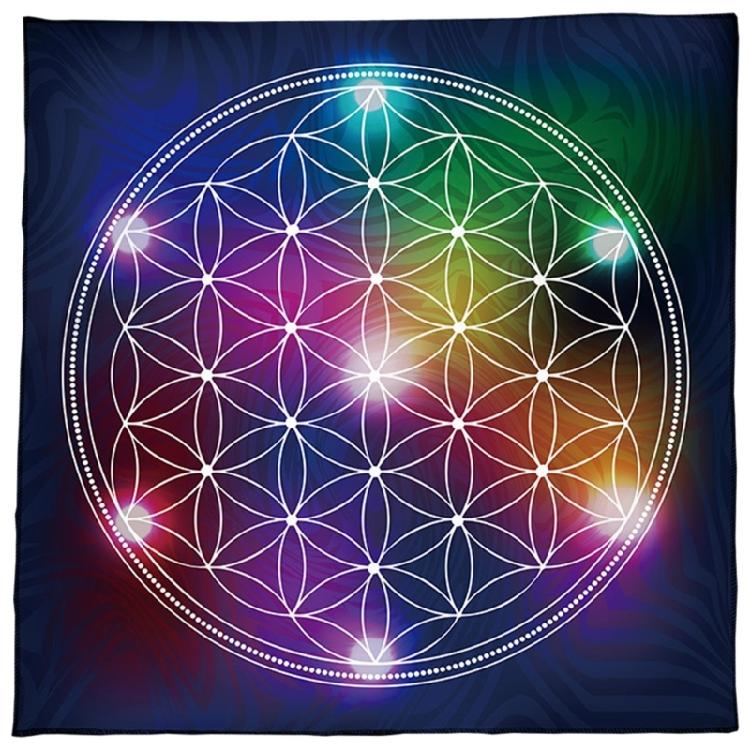 Скатерть для гаданий с узором «Цветок жизни», скатерть для Таро, ткань для алтарей 355 50x50cm