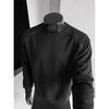 Basic Crew Neck Sweatshirt Solid Color Loose Fit Casual Pullover Men Women