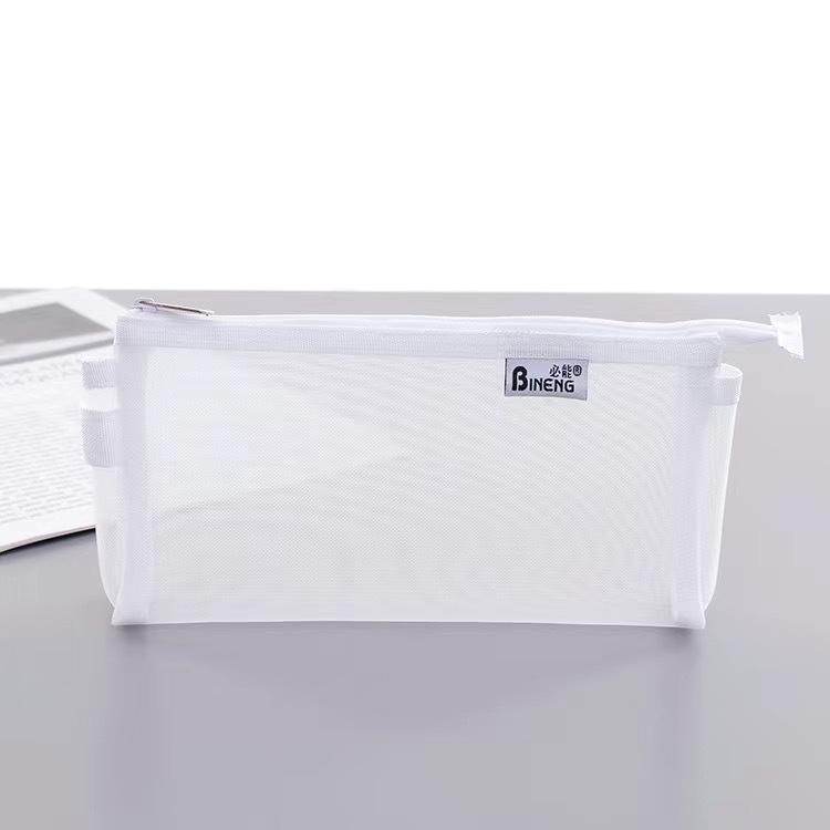 A4 Transparent Mesh Zipper Bag for Exams - Multipurpose Document & Pencil Storage