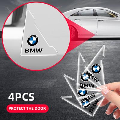 WZMR4 Car Door Anti-Scratch Corner Cover Protector Sticker Decor For M E34 E36 E60 E90 E46 E39 E70 F10 F20 F30 X5 M3 M5 M6 F01 F02