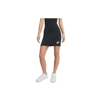 Outlets Luft Briefdruck Bequem Weich Hohe Taille Lässiger Rock Damen Röcke Schwarz Weiß CZ9344-010