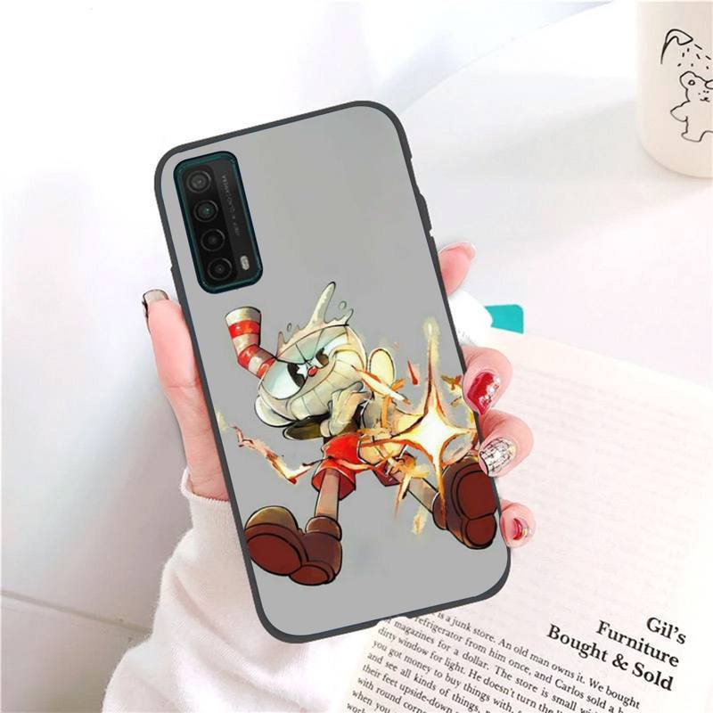 Roztomilý herní obal na telefon Cuphead pro Honor 7A Pro 7C 10i 8A 8X 8S 8 9 10 20 Lite Silikonový kryt