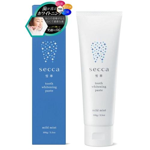 

Secca Yukika Whitening Toothpaste, Gum Massage Paste, Fluoride, Bad Breath Care, Tartar Removal, All-in-One Oral Care, 100g
