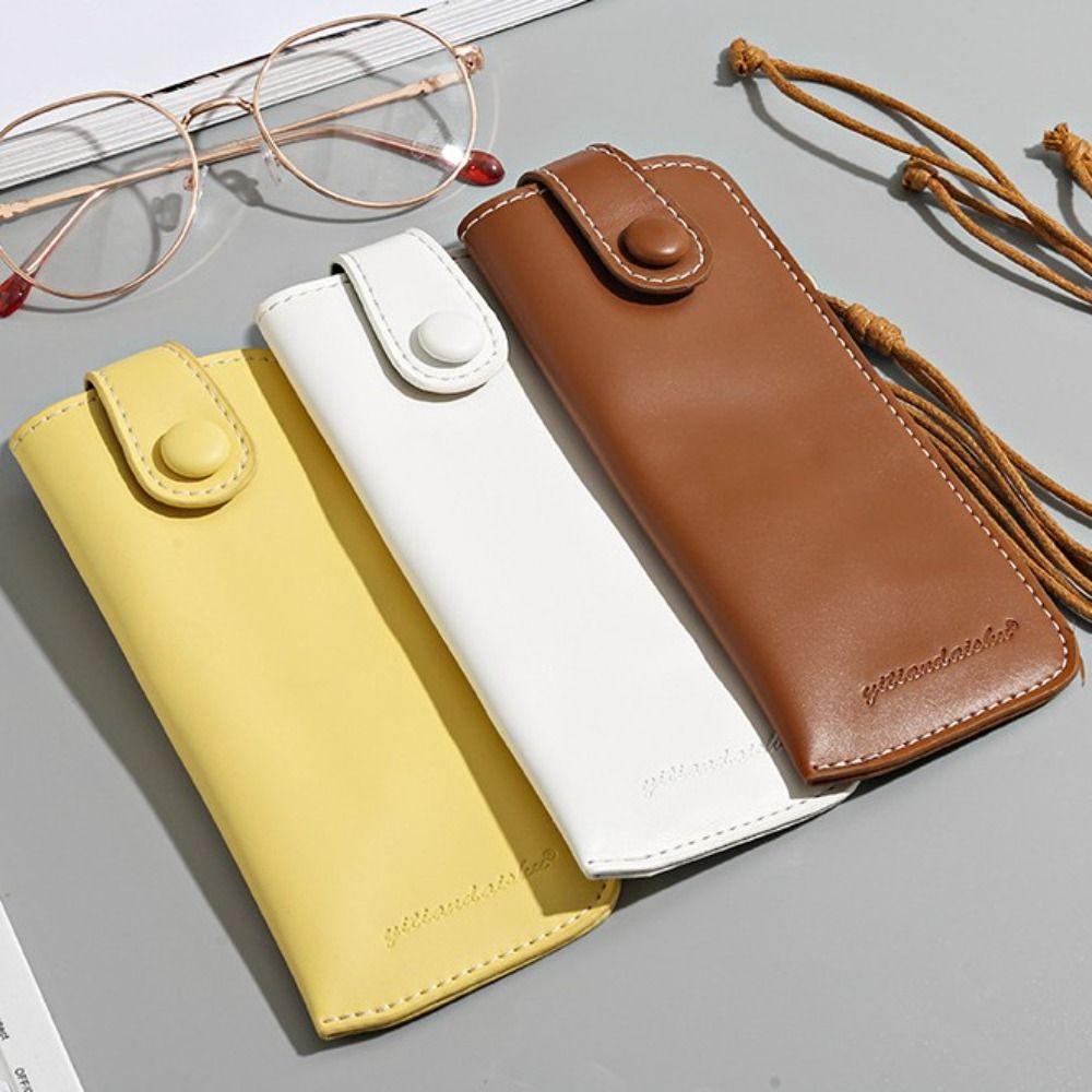 Odolné kožené pouzdro taška pouzdro na brýle jednobarevné ochranné pouzdro taška na sluneční brýle