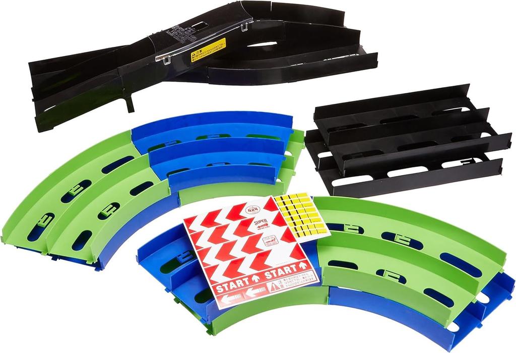 Tamiya Mini 4WD Circuit Oval Home Circuit 3D Lane Change Type 69569 (Light Green/Blue)