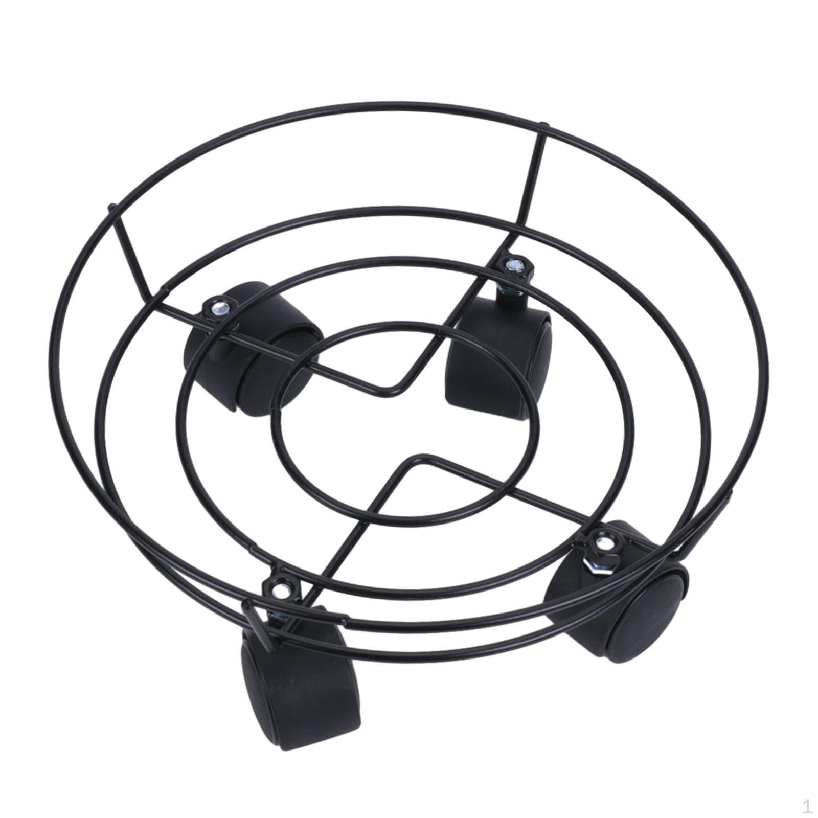 Прочная металлическая подставка для растений для легкого перемещения в доме и саду 25cm