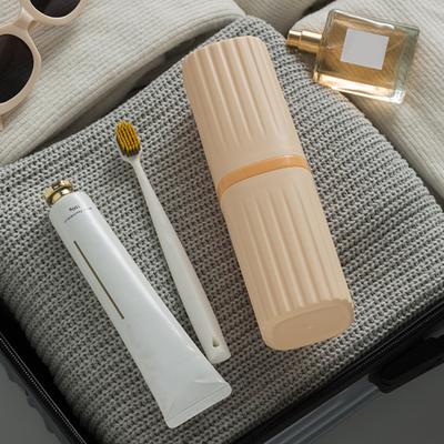 Taşınabilir Diş Fırçası Bardağı Büyük Kapasiteli Ayrılabilir Modern Minimalist Seyahat Diş Macunu Diş Fırçası Tumbler Tutucu Konteyner Seyahat Malzemeleri