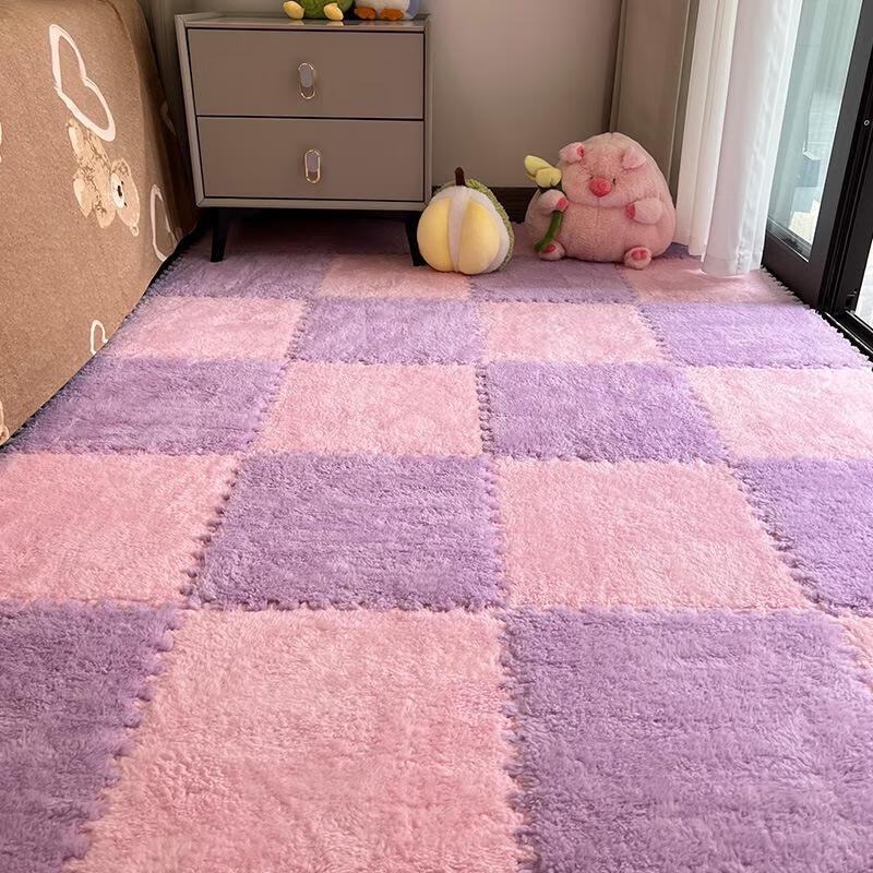 JINGRUIXIANG Plush Foam Interlocking Floor Mat Tiles