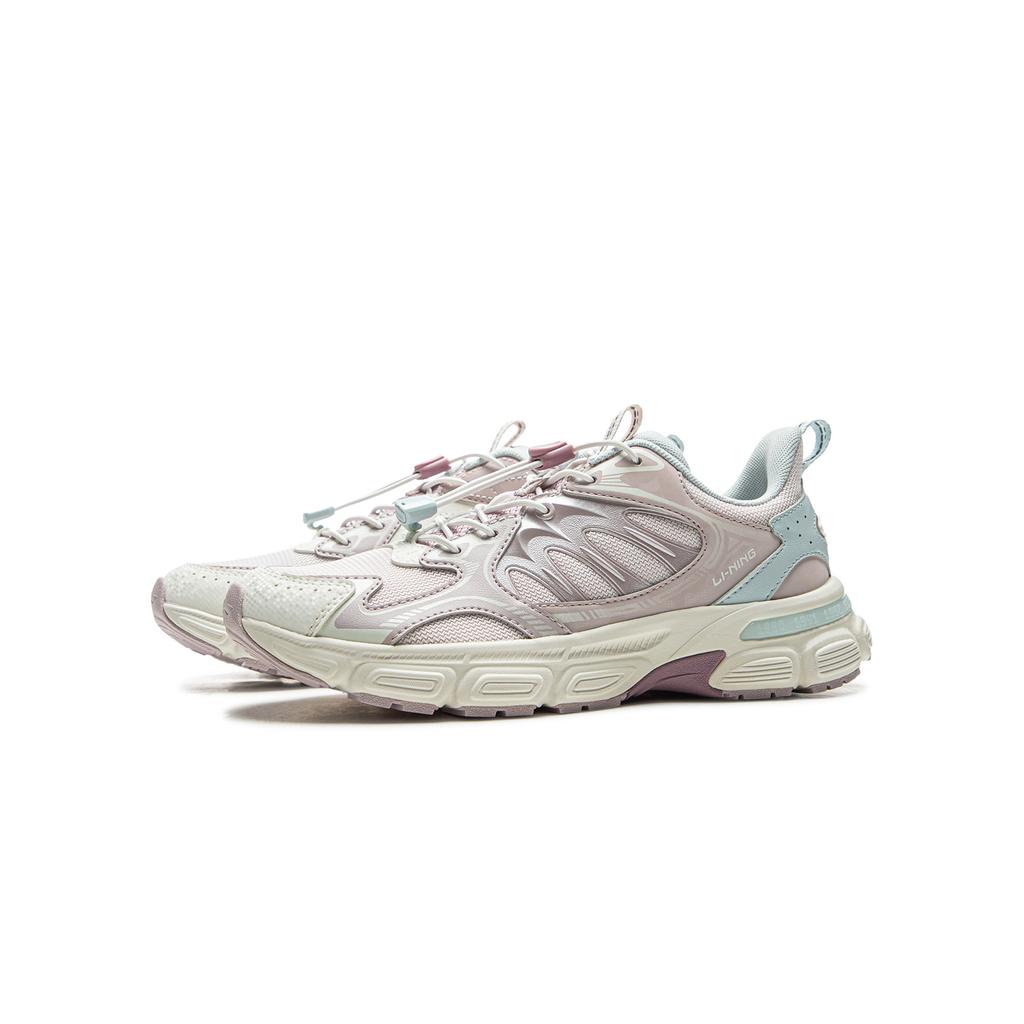 Li Ning Comfortable Versatile Kids Casual Shoes Kids Casual Shoes Peach-Pink Lotus-Pink-Purple YKCV032-4