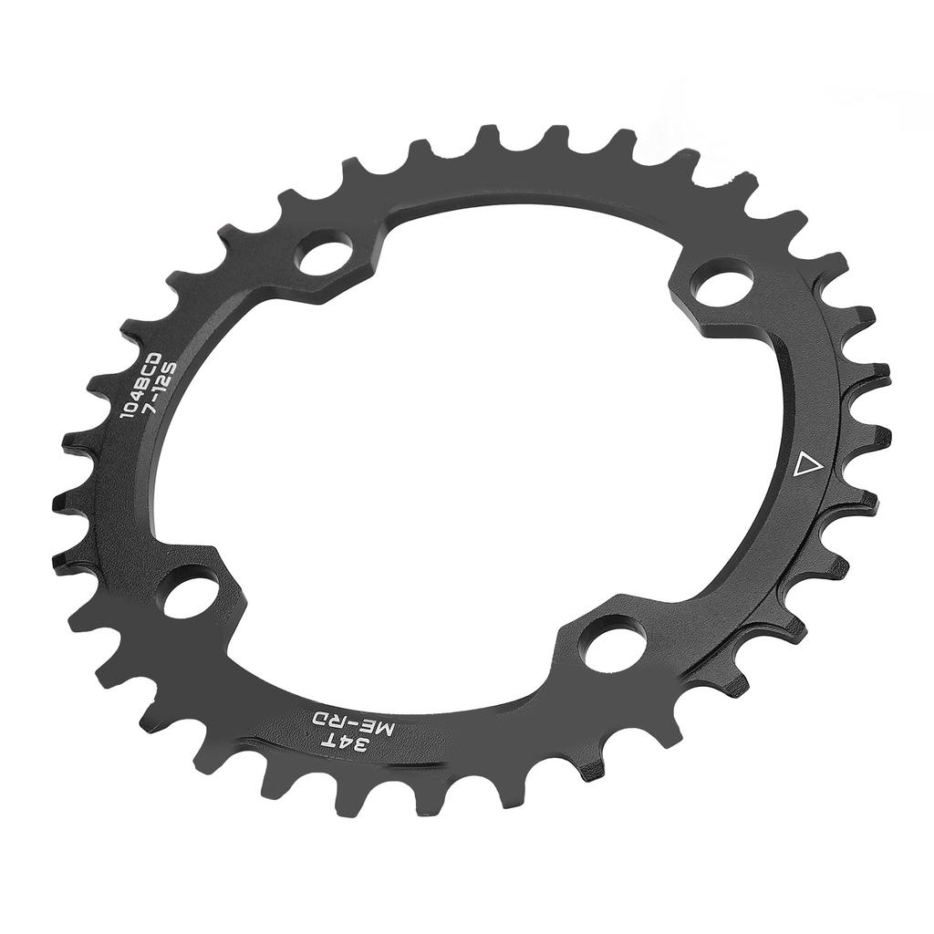 Bike Round Chainring Aluminum Alloy Narrow Wide Tooth Single Chainwheel for Mountain Bikes