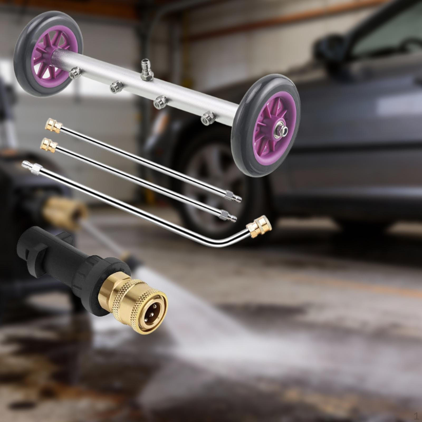 Pressure Washer Undercarriage Cleaner Underbody Car Wash Water Broom Versatile Professional for