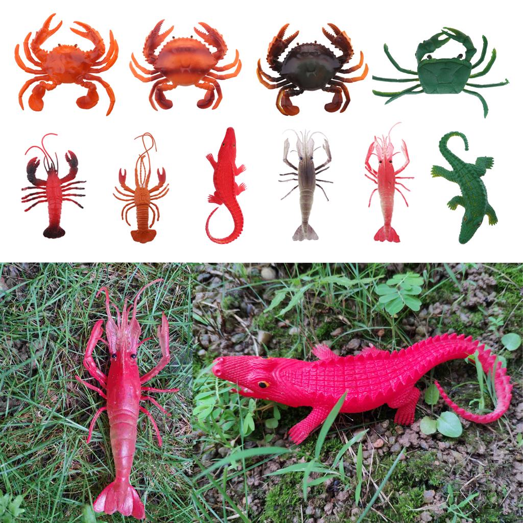 Aquarium Plastic Fish Tank Artificial Lobster Ornament PVC Vivid Lobster
