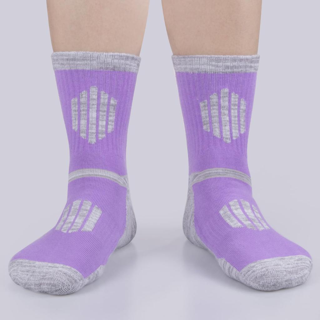 Sports Thick Socks for Trekking and Mountain Sweat Odor Set of 5 Pairs [YUEDGE] Women's Climbing, Walking, Cotton, Breathable, Absorbent, Resistant,