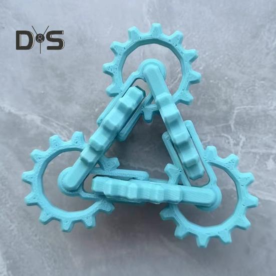 Infinity Gear Zabawka Fidget Redukcja Stresu Lęku Koncentracja Uwagi Kręcenie Skręcanie Przerzucanie Przekładnia Dzieci Nastolatki Dorośli Przenośna Podróż Sensoryczna Przekładnia Biurko