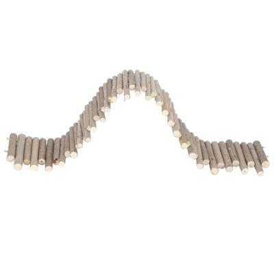 Hamster Holzzaun Rattenleiter Brücke Spielzeug Holzleiter Natürliches Versteck für Kleintiere 30CM Zaun