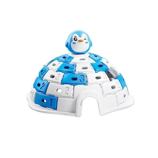 Tier-Schneehütte Brettspiel 2 Spieler Pinguin Küken Capybara Iglu Eisstein Schlagspiel Lernspielzeug Kleinkinder Jungen Mädchen Geschenk
