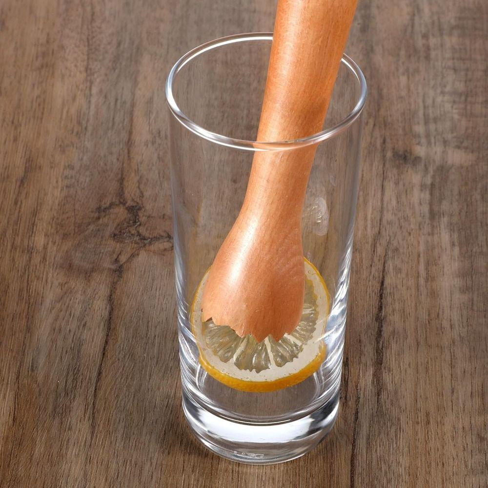 Sturdy Beech Wood Muddler Food Safe Ice Crusher Easy To Clean Drinks Muddler  Barware Tool