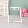 1/12 Dollhouse Clothes Rack Garment Organizer Hangers Set Dollhouse Mini Furniture Decoration Dolls House Accessories