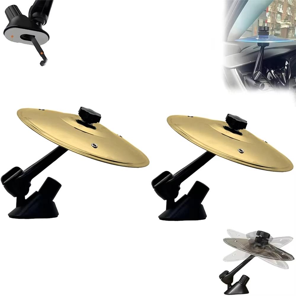 

Universal Car Air Vent Crash Cymbal - Clip-On Mini Drum Hand-Shooting Musical Instrument Alloy Saucer Decorative