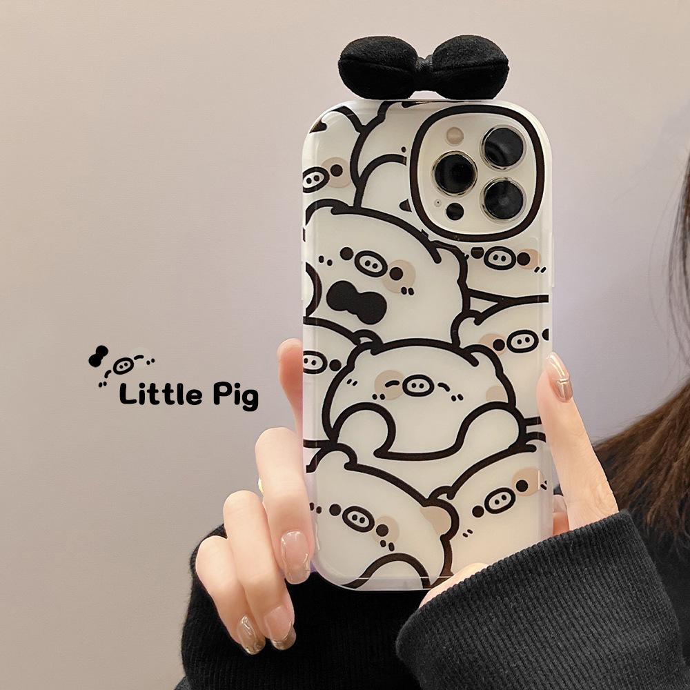Small Fresh Flowers 12 Suitable for Iphone15pro Max Apple 8 Mobile Phone Case 16 Soft 15 Bow Xs Set 13