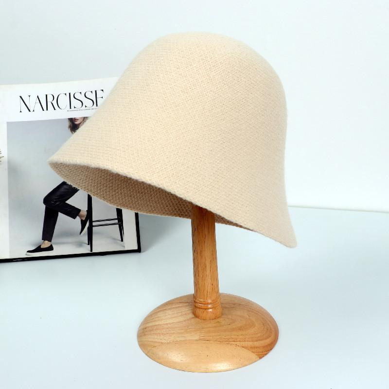 Herbst- und Winterwarme Mütze Damen Chenille Fischerhut Koreanische Version Vielseitige Lässige Strickmütze