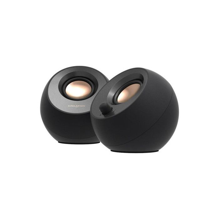 Enceintes - Creative - Pebble V3 - USB-C - Bluetooth 5.0 - Haut-parleurs Large Bande 2,25"